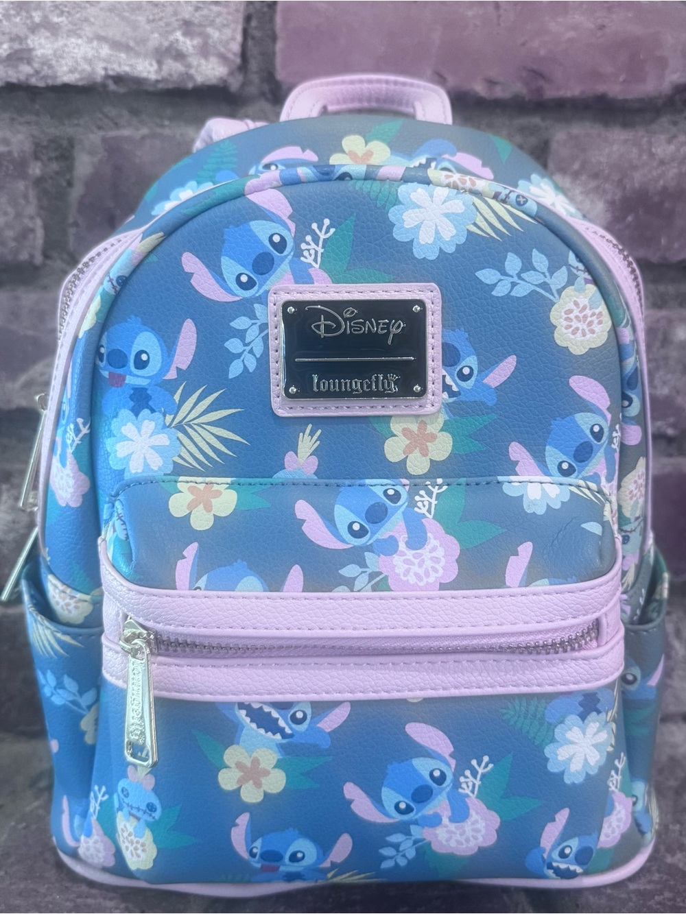 NEW Disney Parks LOUNGEFLY Stitch Mini Backpack – Lilo & Stitch Scrump NWT